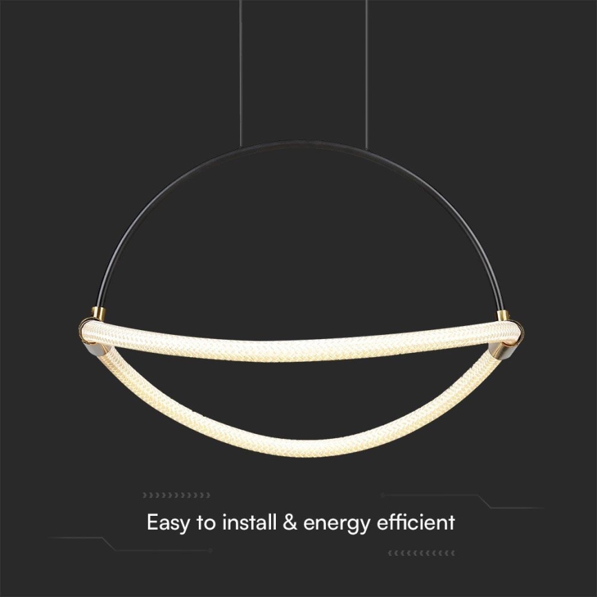 Suspension filaire LED/12W/230V 4000K d. 40 cm