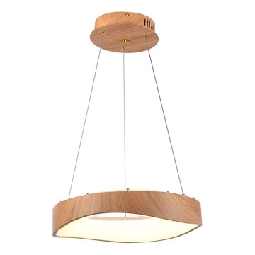 Suspension filaire LED/18W/230V 3000K ø 40 cm marron
