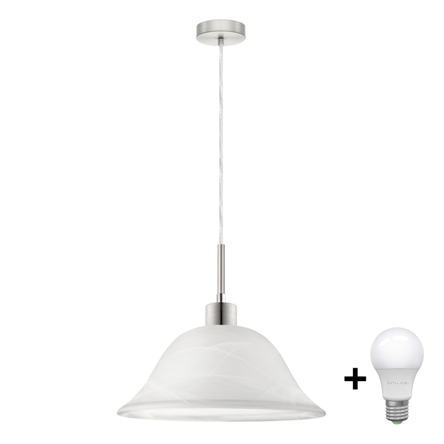 Suspension filaire LED 1xE27/60W/230V blanc