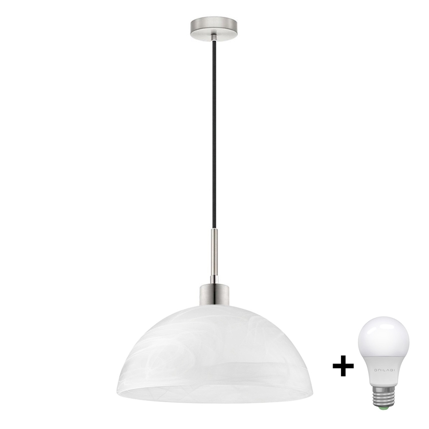 Suspension filaire LED 1xE27/60W/230V blanc