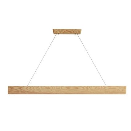 Suspension filaire LED/22W/230V 4000K 120 cm frêne/bois massif
