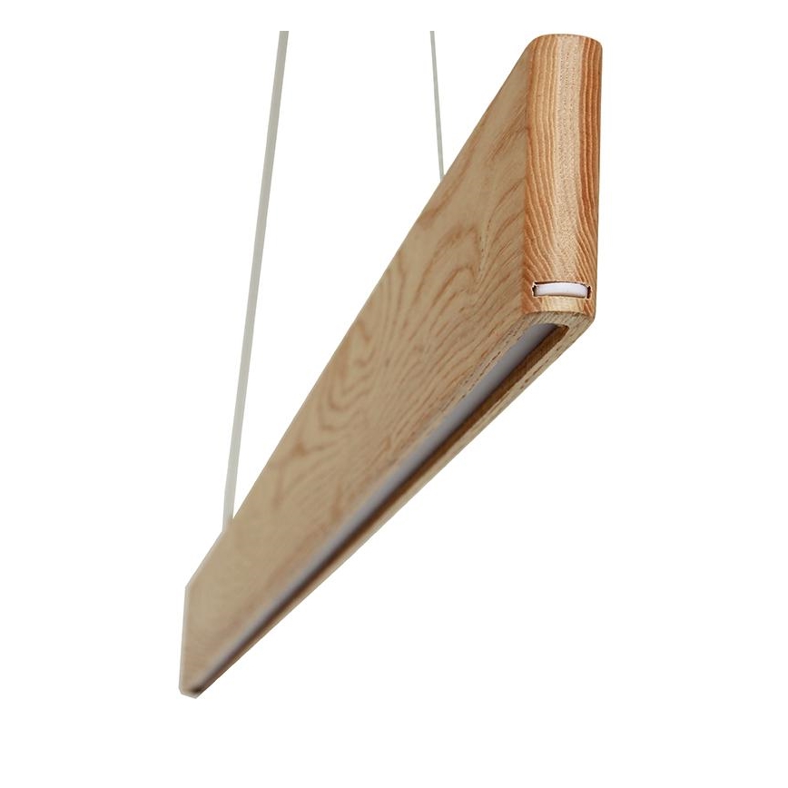 Suspension filaire LED/22W/230V 4000K 120 cm frêne/bois massif