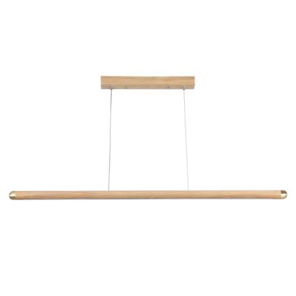 Suspension filaire LED/22W/230V 4000K 120 cm frêne/bois massif