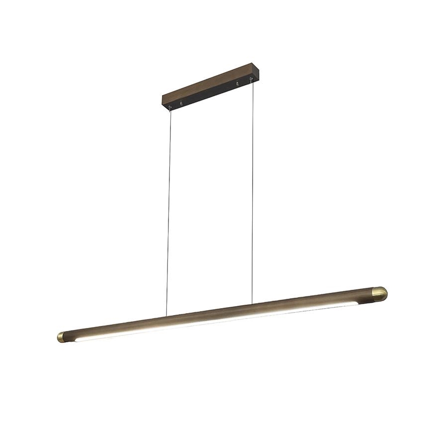 Suspension filaire LED/22W/230V 4000K 120 cm frêne/bois massif