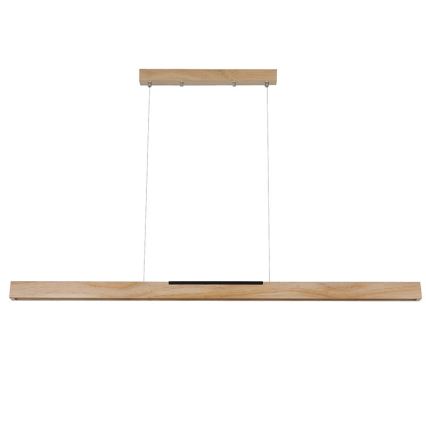Suspension filaire LED/22W/230V 4000K 120 cm pin/bois massif