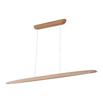 Suspension filaire LED/22W/230V 4000K 130 cm hêtre/bois massif