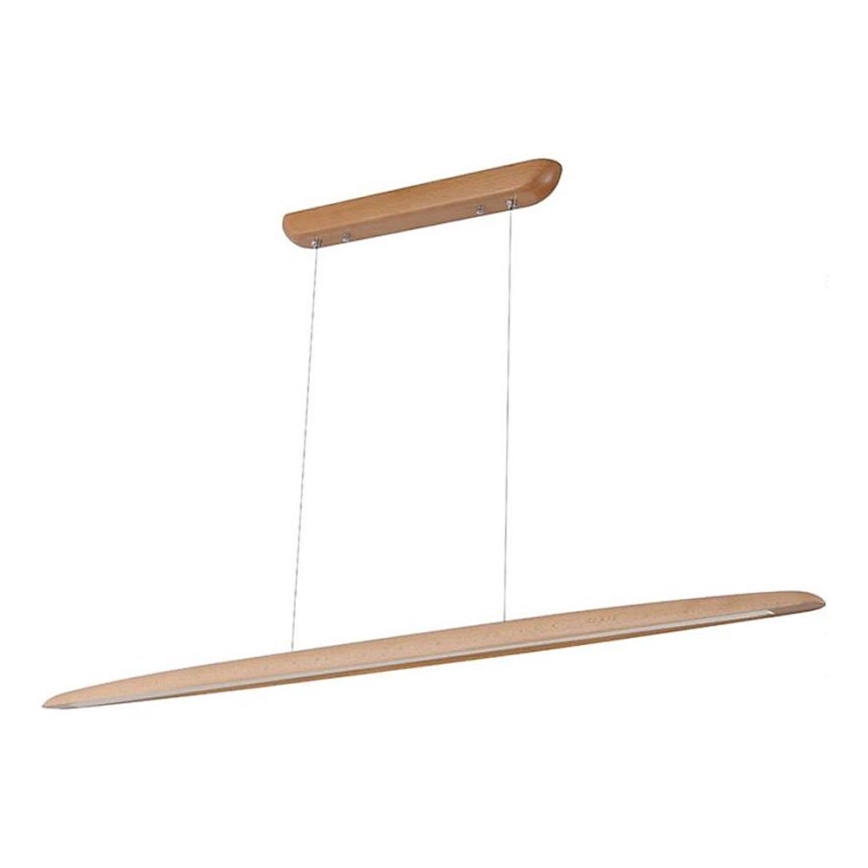 Suspension filaire LED/26W/230V 4000K 150 cm hêtre/bois massif