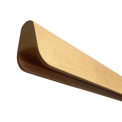 Suspension filaire LED/26W/230V 4000K 150 cm hêtre/bois massif