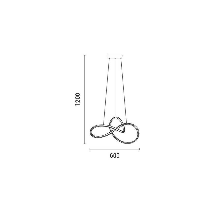 Suspension filaire LED/30W/230V 3000K