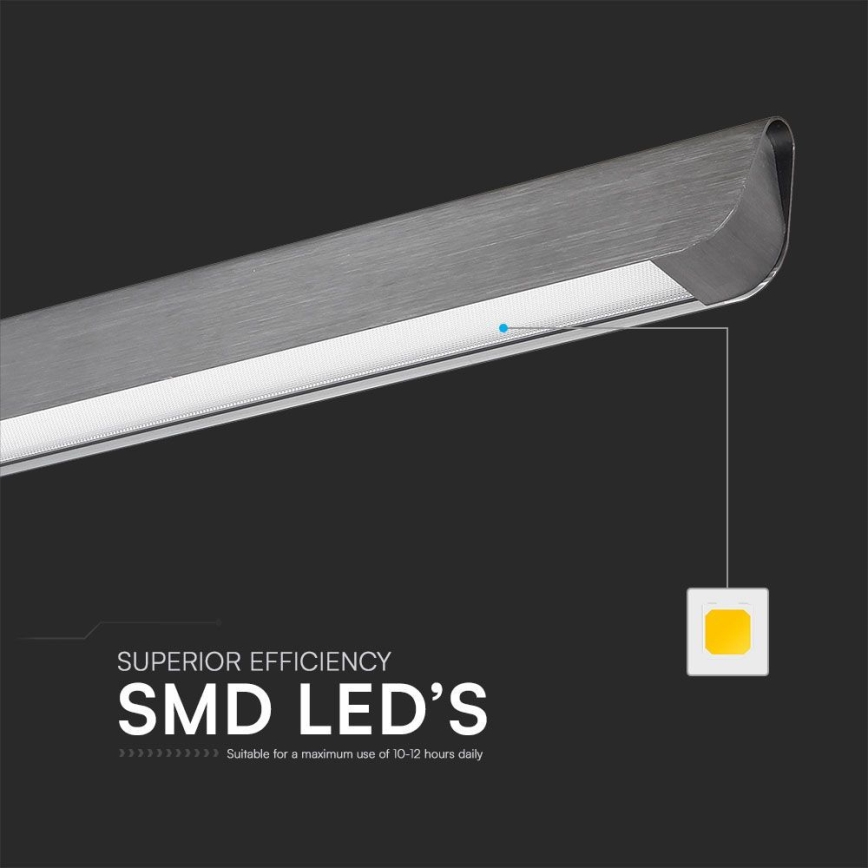 Suspension filaire LED/36W/230V 3000/4000/6400K anthracite