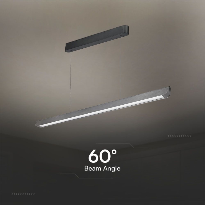 Suspension filaire LED/36W/230V 3000/4000/6400K anthracite