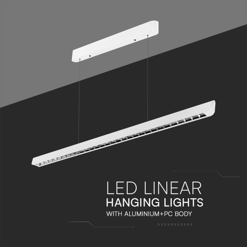 Suspension filaire LED/36W/230V 3000/4000/6400K blanc