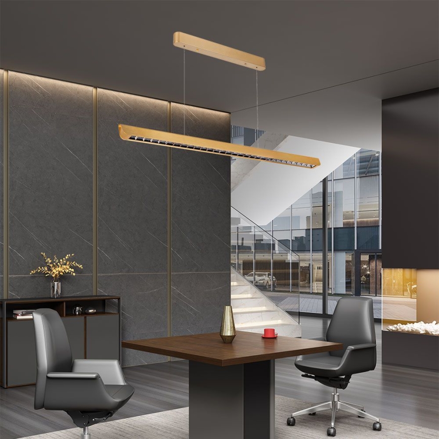 Suspension filaire LED/36W/230V 3000/4000/6400K doré