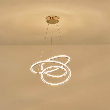 Suspension filaire LED/38W/230V 3000K 50x50 cm
