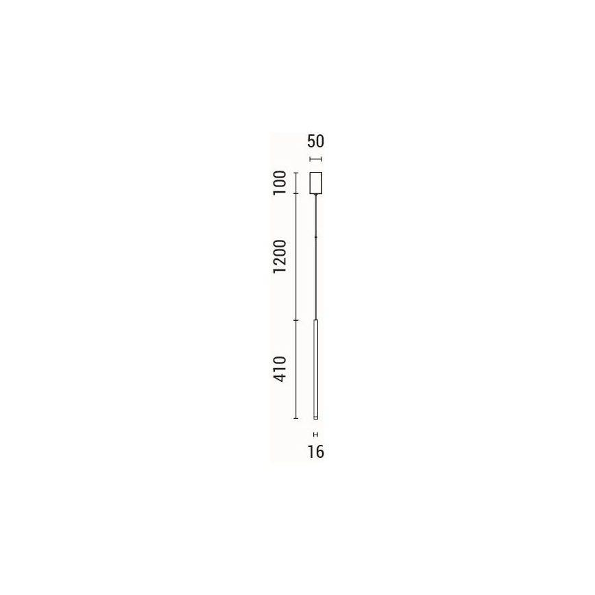 Suspension filaire LED/3W/230V 3000K d. 5 cm