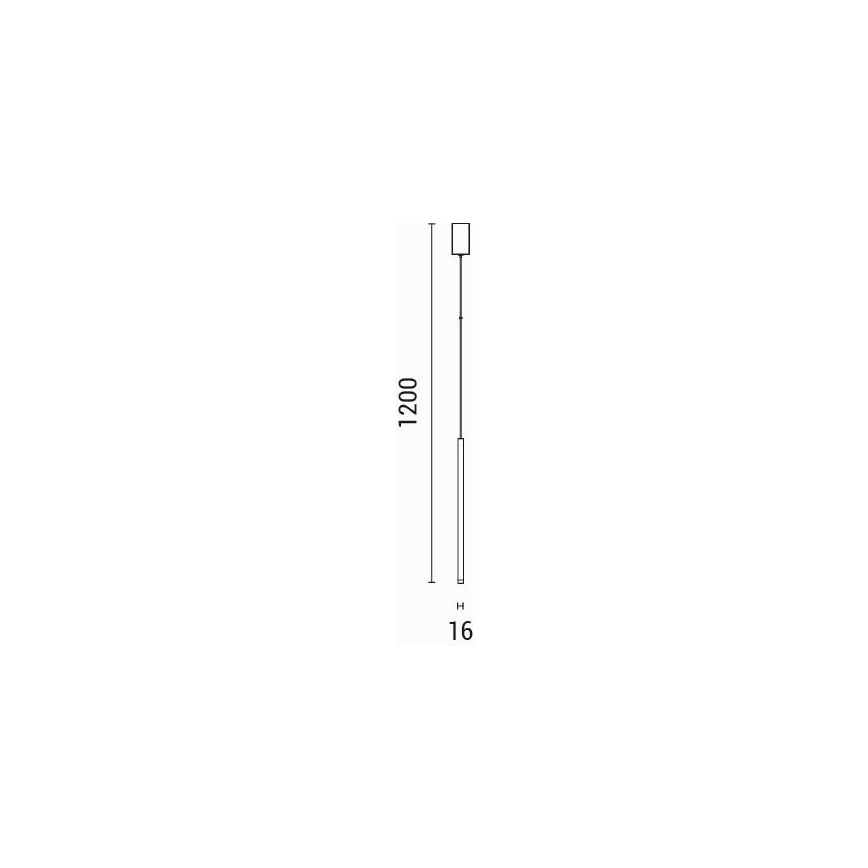 Suspension filaire LED/3W/230V 3000K d. 6 cm