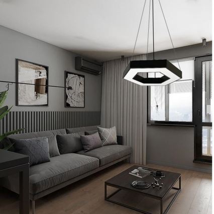 Suspension filaire LED/40W/230V 4000K d. 80 cm