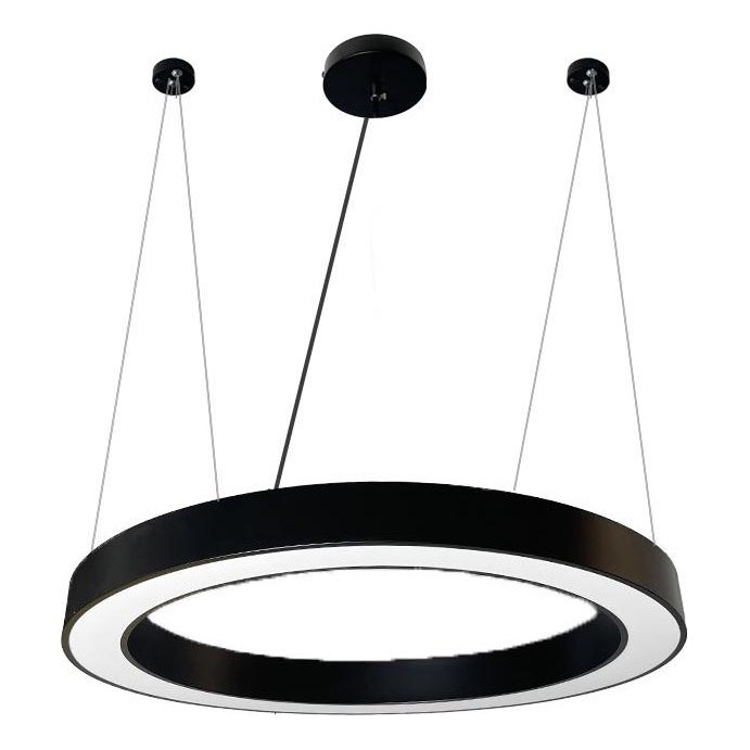 Suspension filaire LED/50W/230V 4000K d. 100 cm noir