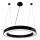 Suspension filaire LED/50W/230V 4000K d. 100 cm noir