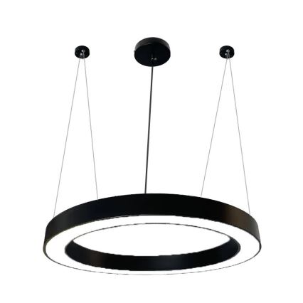 Suspension filaire LED/50W/230V 4000K d. 100 cm noir