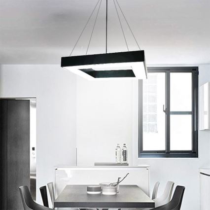 Suspension filaire LED/55W/230V 4000K 80x80 cm