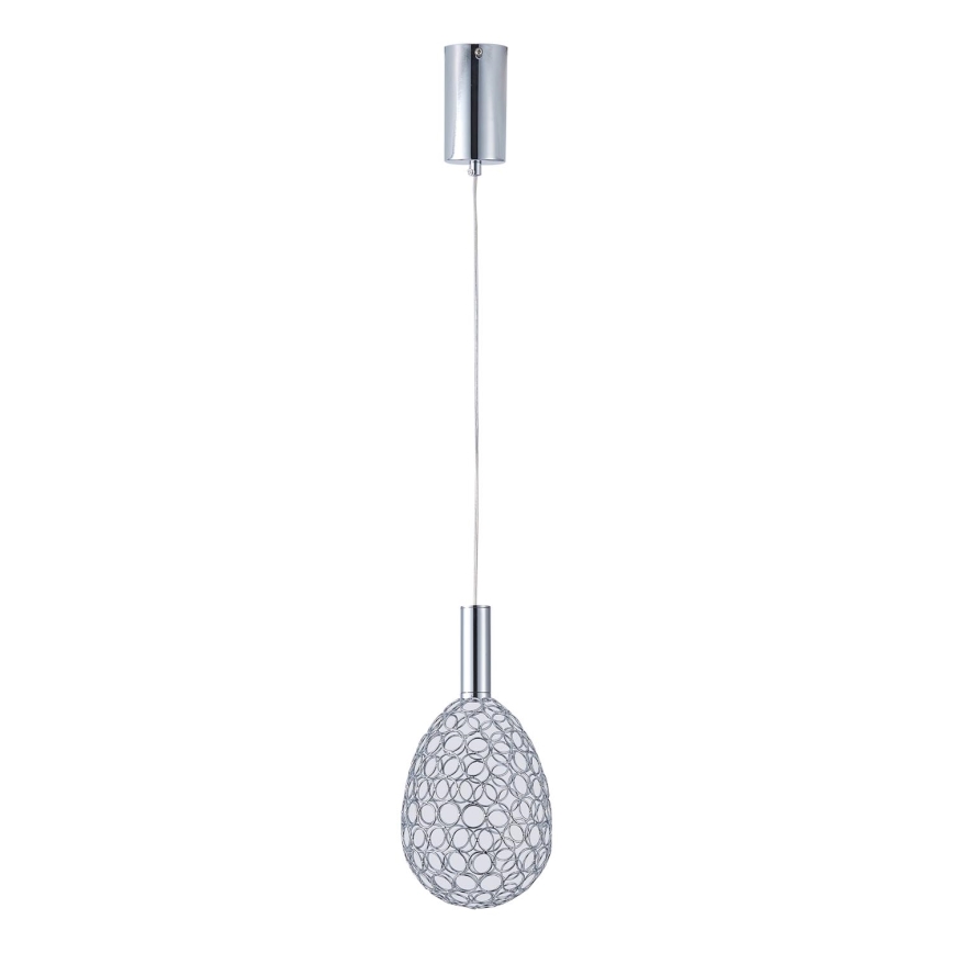 Suspension filaire LED/6,3W/230V 3000K chrome brillant d. 14 cm