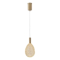 Suspension filaire LED/6,3W/230V 3000K doré d. 14 cm