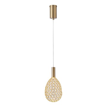 Suspension filaire LED/6,3W/230V 3000K doré d. 14 cm