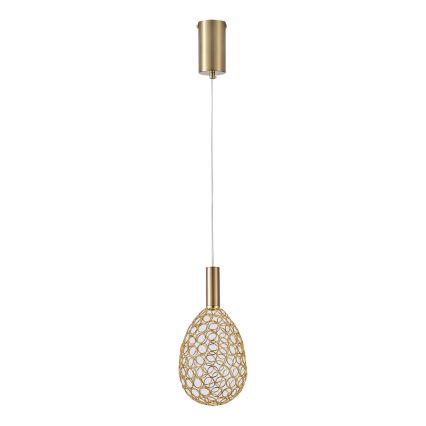 Suspension filaire LED/6,3W/230V 3000K doré d. 14 cm