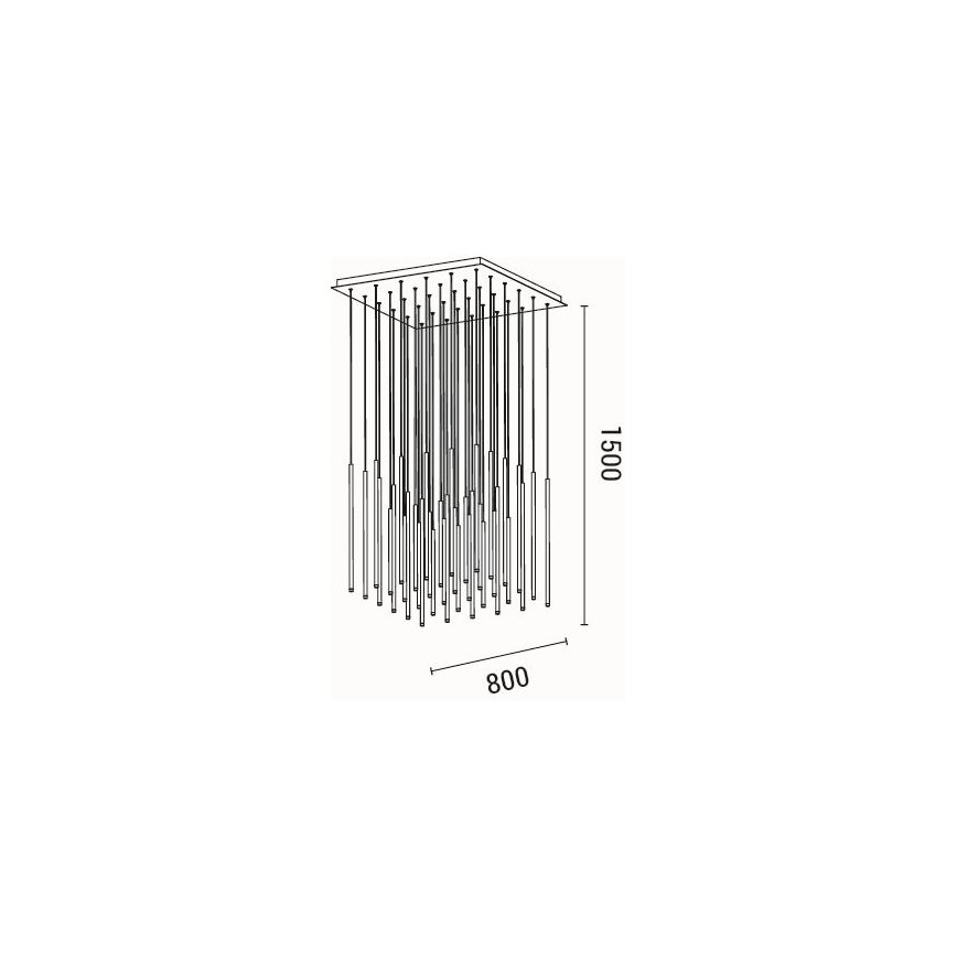 Suspension filaire LED/72W/230V 3000K