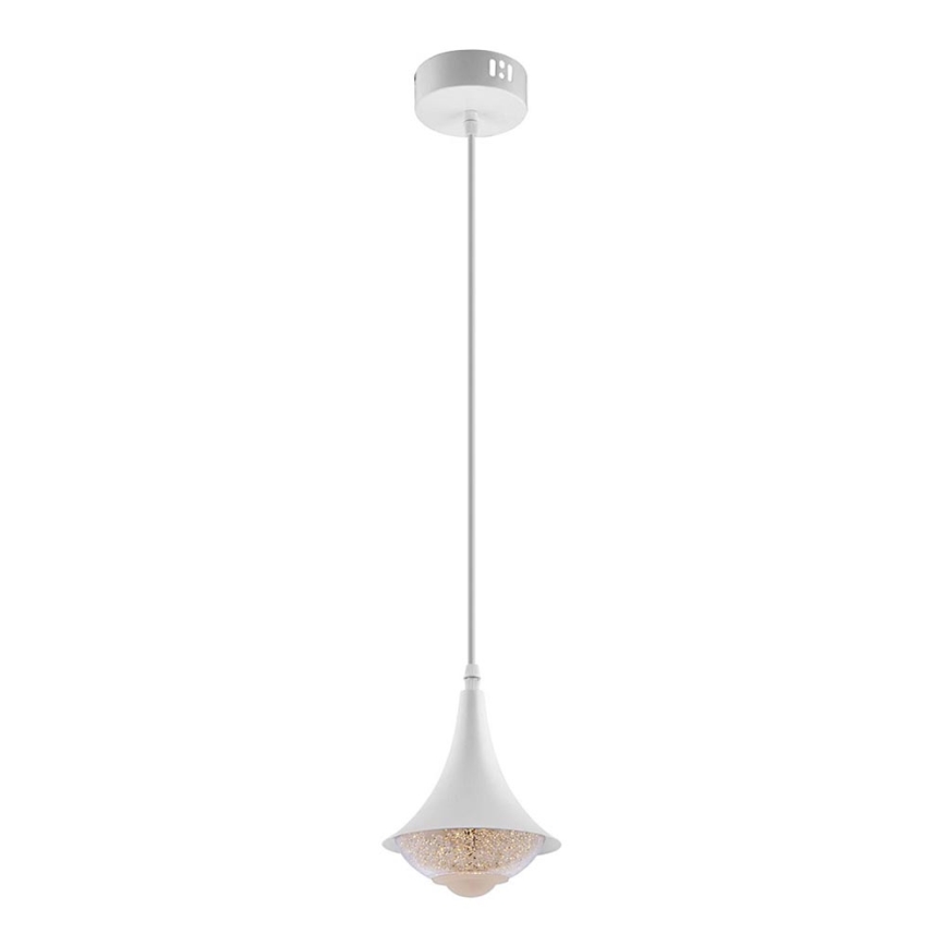 Suspension filaire LED/9W/230V d. 14 cm blanc