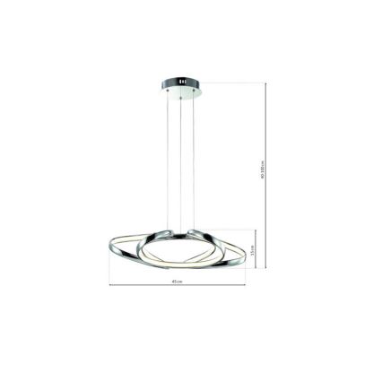 Suspension filaire LED COPERNICUS 1xLED/46W/230V
