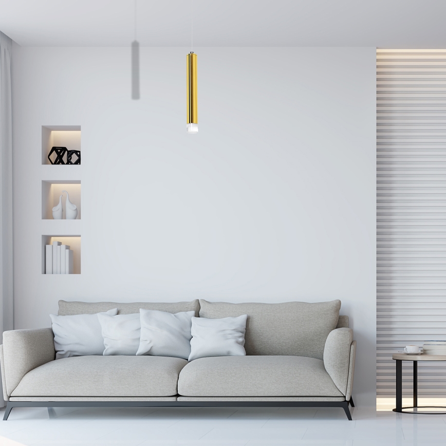 Suspension filaire LED GOLDIE 1xLED/5W/230V dorée