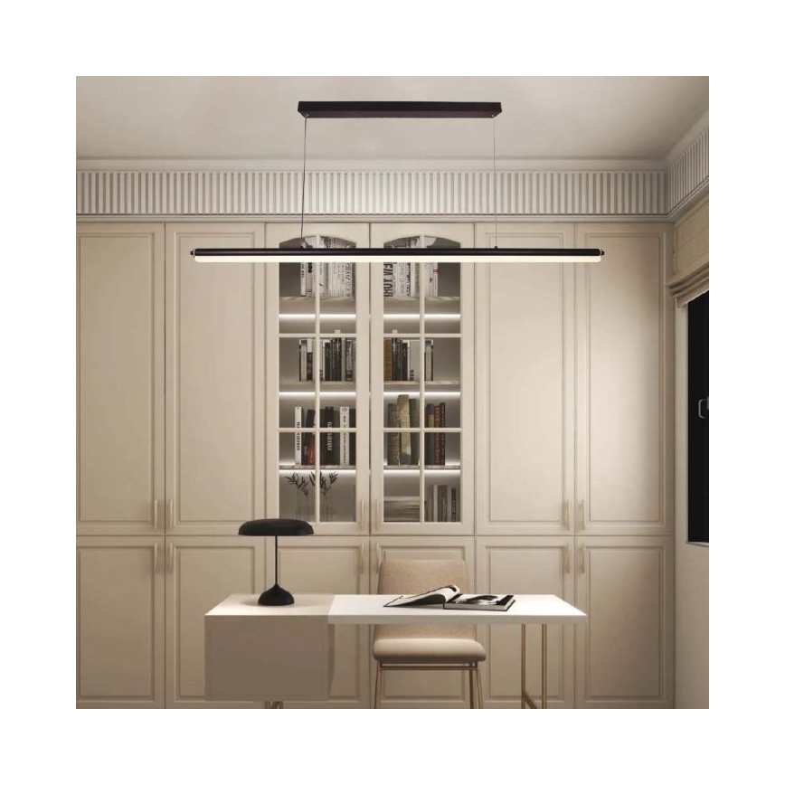 Suspension filaire LED LED/23W/230V 4000K 120 cm noir
