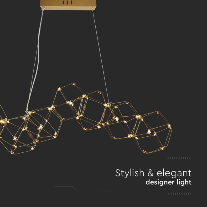 Suspension filaire LED LED/28W/230V 3000K doré