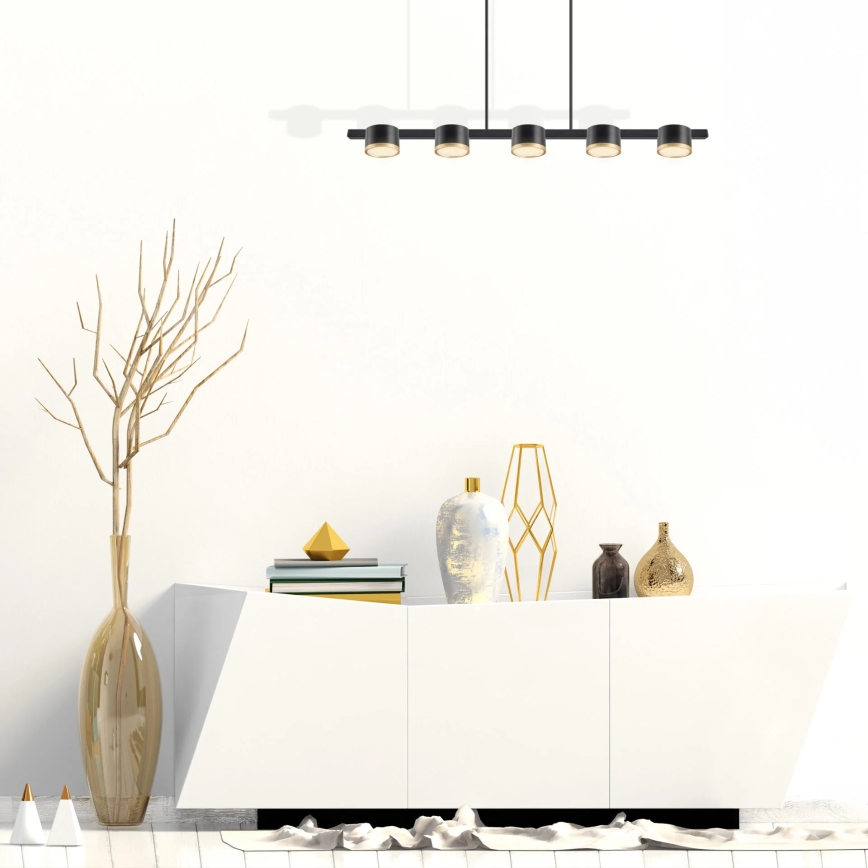 Suspension filaire LED MIRELLA 5xGX53/6W/230V noir