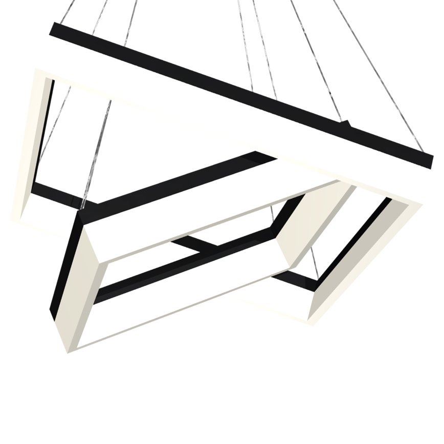 Suspension filaire LED NERO 2xLED/80W/230V
