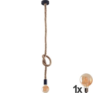 Suspension filaire LED ROPE 1xE27/8W/230V
