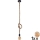 Suspension filaire LED ROPE 1xE27/8W/230V