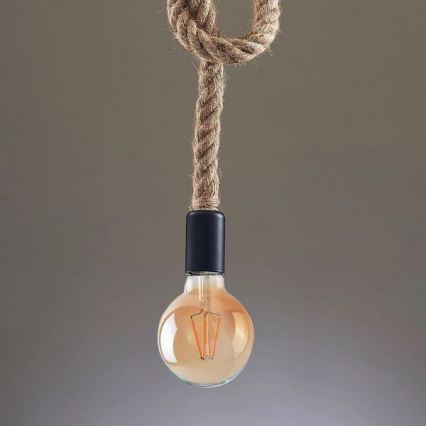 Suspension filaire LED ROPE 1xE27/8W/230V