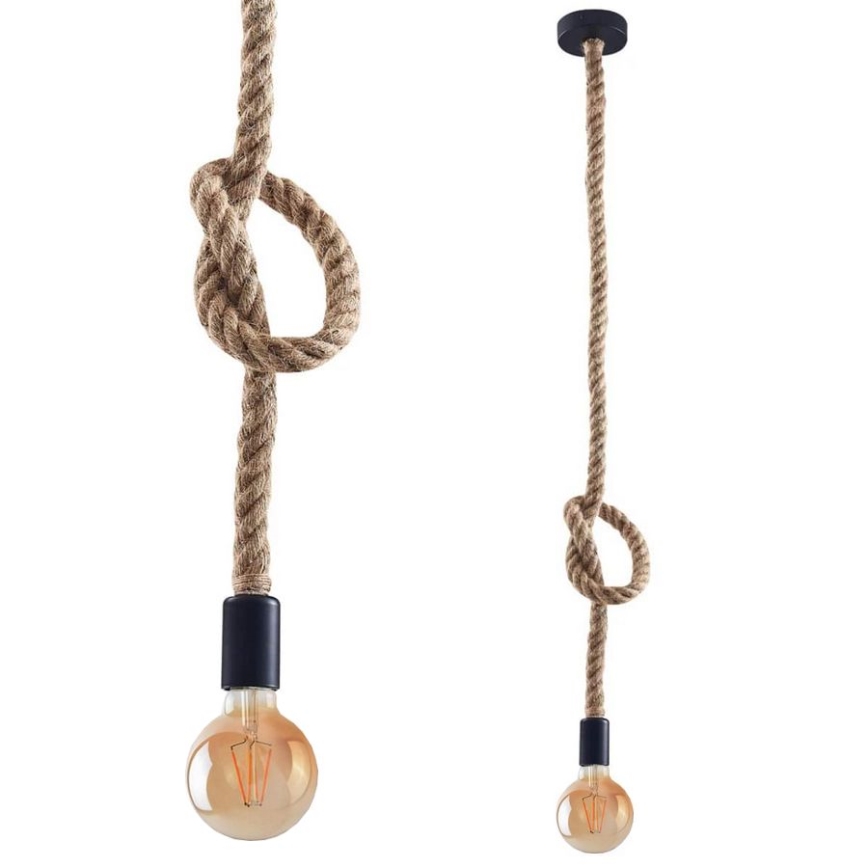 Suspension filaire LED ROPE 1xE27/8W/230V