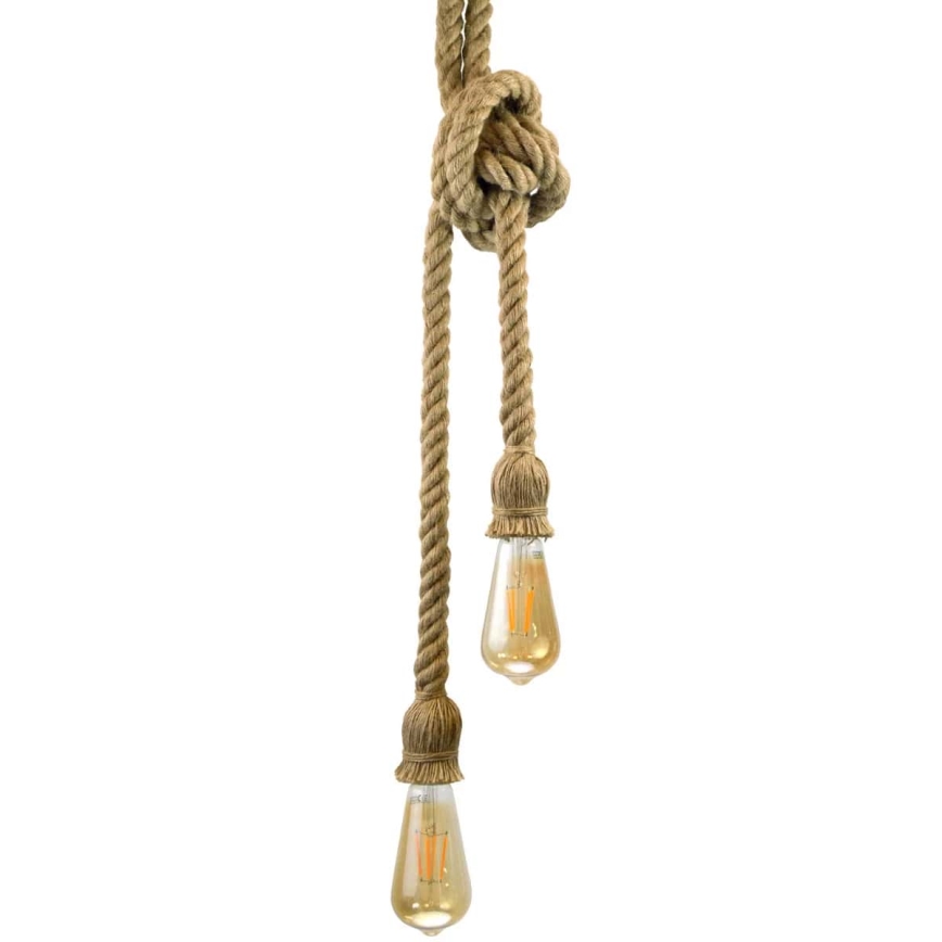 Suspension filaire ROPE 2xE27/10W/230V
