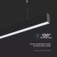 Suspension filaire LED SAMSUNG CHIP 1xLED/40W/230V 4000K noir