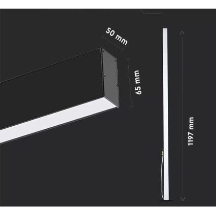 Suspension filaire LED SAMSUNG CHIP LED/40W/230V 3000K/4000K/6400K