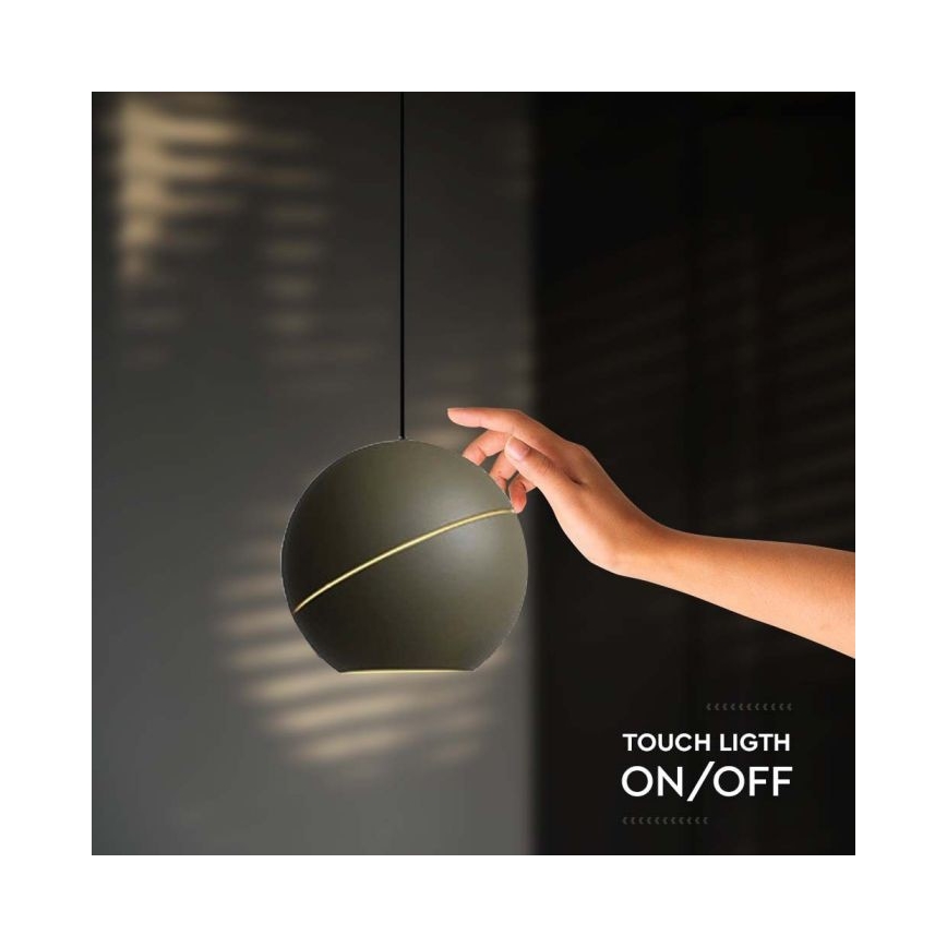 Suspension filaire LED tactile LED/8,5W/230V 3000K doré