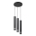 Suspension filaire LED TUBA 3xGU10/4,8W/230V noir/chrome brillant