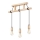 Suspension filaire LEON 3xE27/60W/230V hêtre