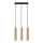 Suspension filaire LINO 3xGU10/40W/230V hêtre
