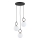 Suspension filaire LISTER 3xE14/10W/230V noir/blanc