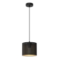 Suspension filaire LOFT SHADE 1xE27/60W/230V d. 18 cm noir/doré